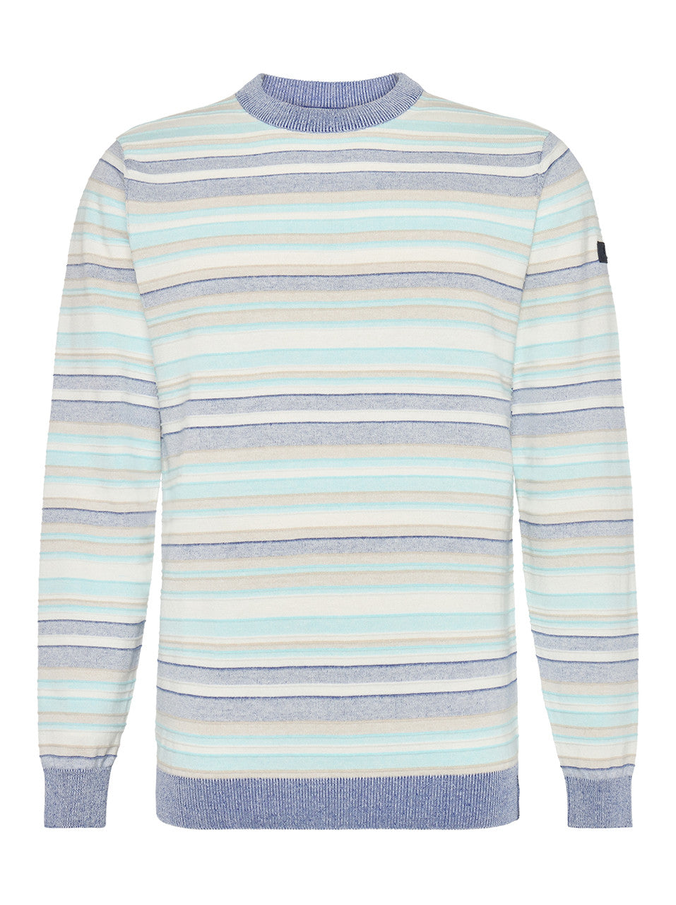 A Fish Named Fred Striped Pullover Sweater in Cobalt