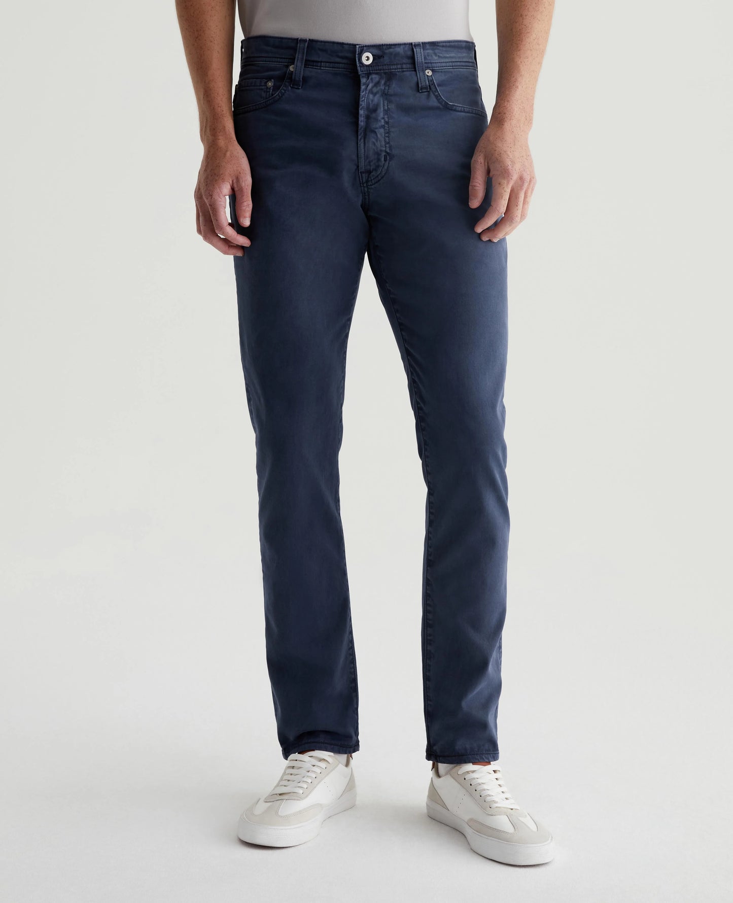 Tellis Slim Sueded Pant in Sulfur Marine Haze