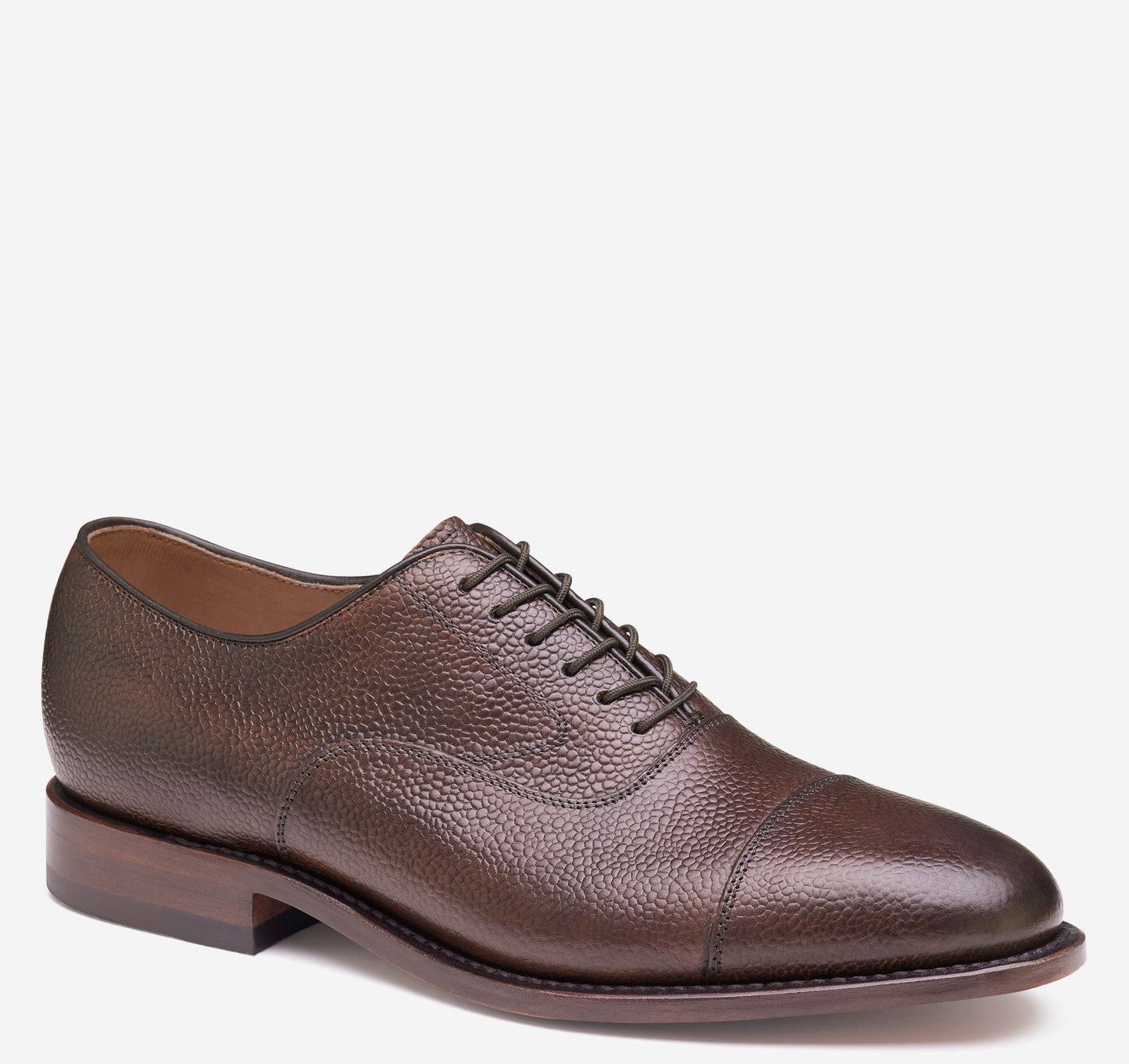 Melton Cap Toe Calf Dress Shoe in Tan