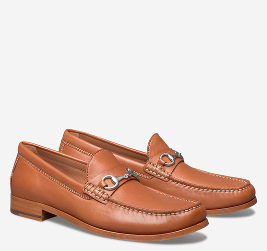 Baldwin Sheepskin Bit Loafer in Cognac