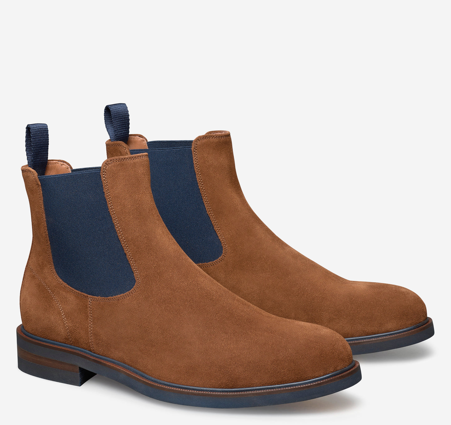 Hartley Chelsea Suede Boot in Snuff