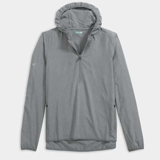 Capetown Water Resistant Performance Qtr Zip Shell in Charcoal