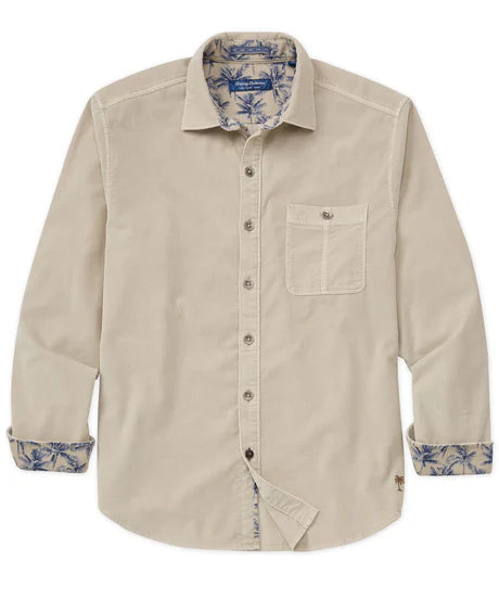 Coastline Corduroy Sun Fade Shirt in Warm Mist