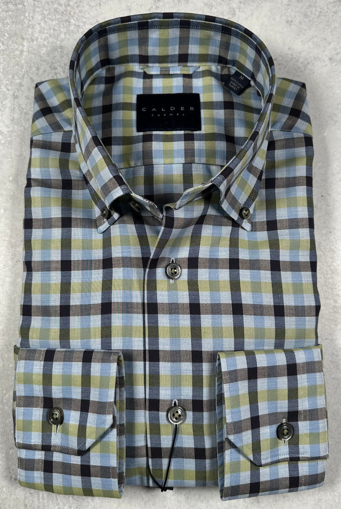 Exploded Gingham Twill Shirt in Apple