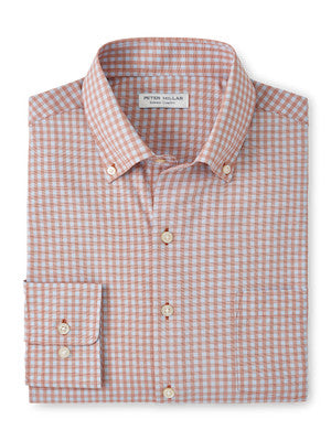 Murray Performance Poplin Shirt in Burnt Orange