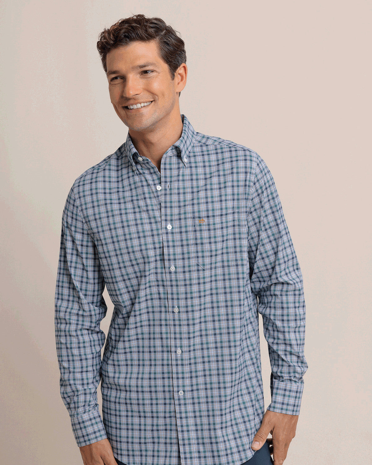 Saltgrass Plaid Intercoastal Button Down Shirt in Salt Meadow