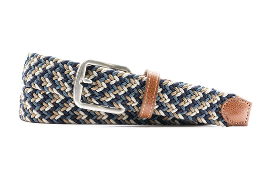 Newport Braided Belt in River Multi