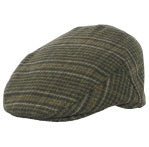 Wilkin Flat Cap in Olive Check