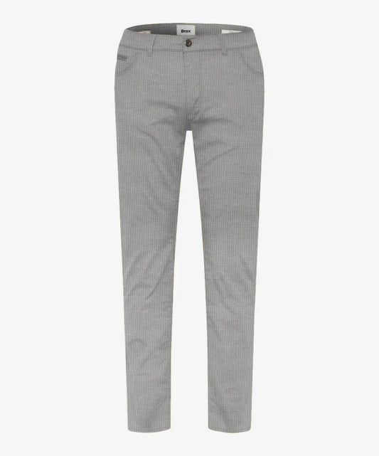 Brax Chuck Cotton & Kapok Pants in Platin