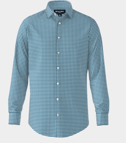 Leeward Alamo Gingham Shirt in Denim