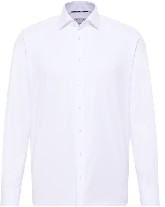 Modern Fit Cover Dress Shirt in White