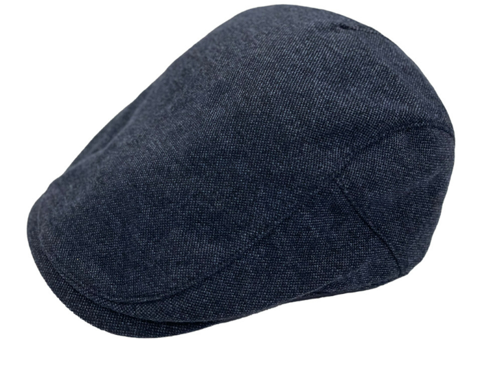 Pique Flat Cap in Navy