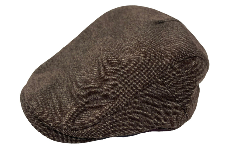 Pique Flat Cap in Chocolate