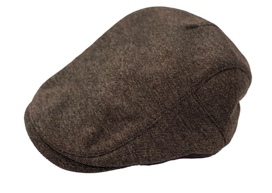 Pique Flat Cap in Chocolate