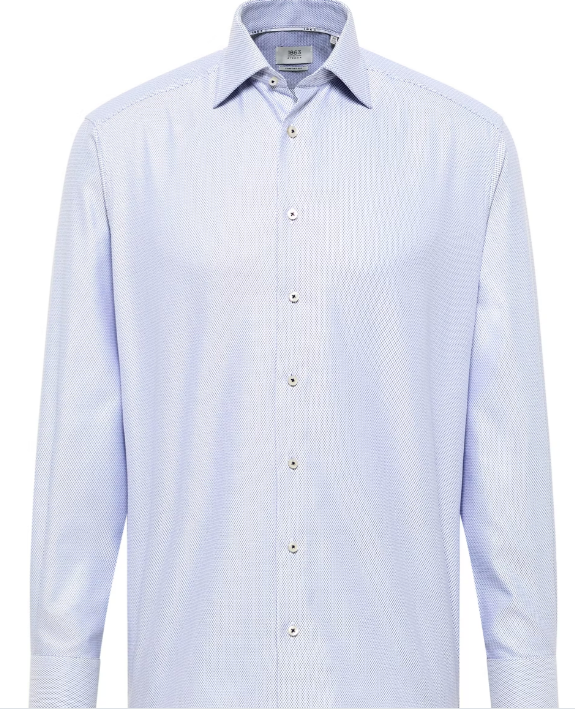 Modern Fit Textured Dress Shirt in Sky