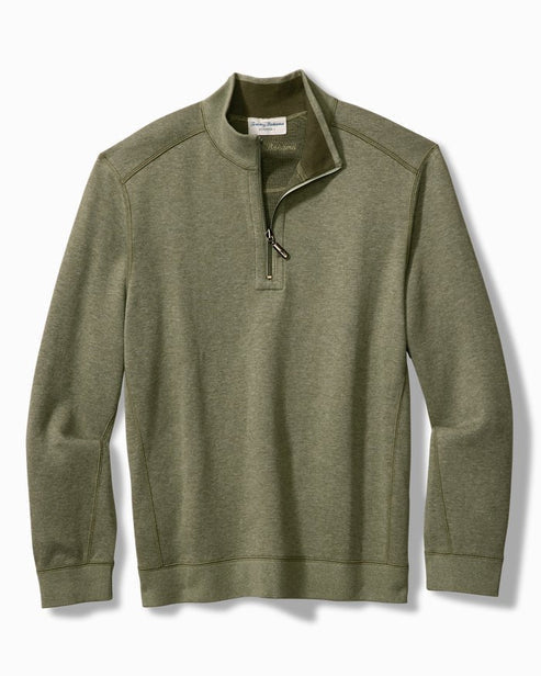 Flip Coast Reversible Half Zip in Green