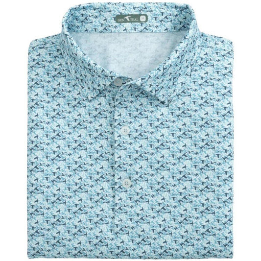 Duck Camo Performance Polo in Blue