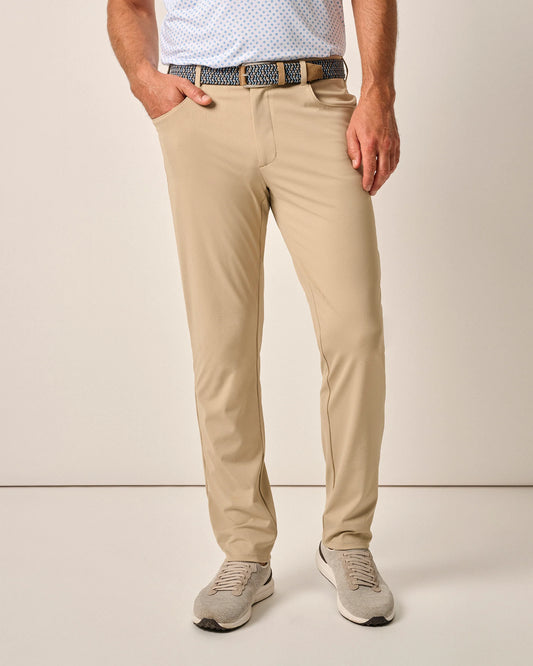 Momentum Stretch Knit Pant in Light Khaki