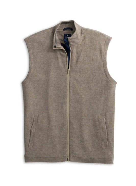 Garrison Sweater Knit Performance Vest in Birch