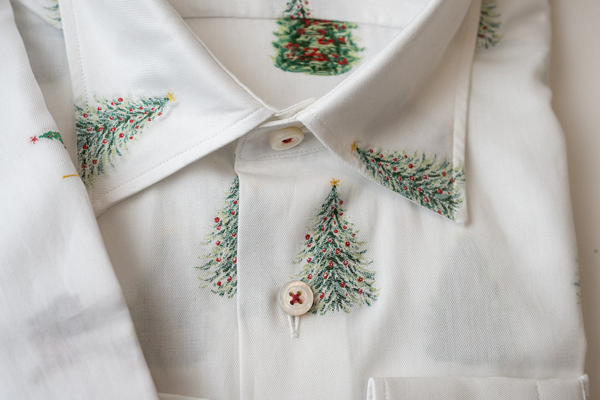 Luxe Jacquard Fil Coupe Shirt Christmas Tree