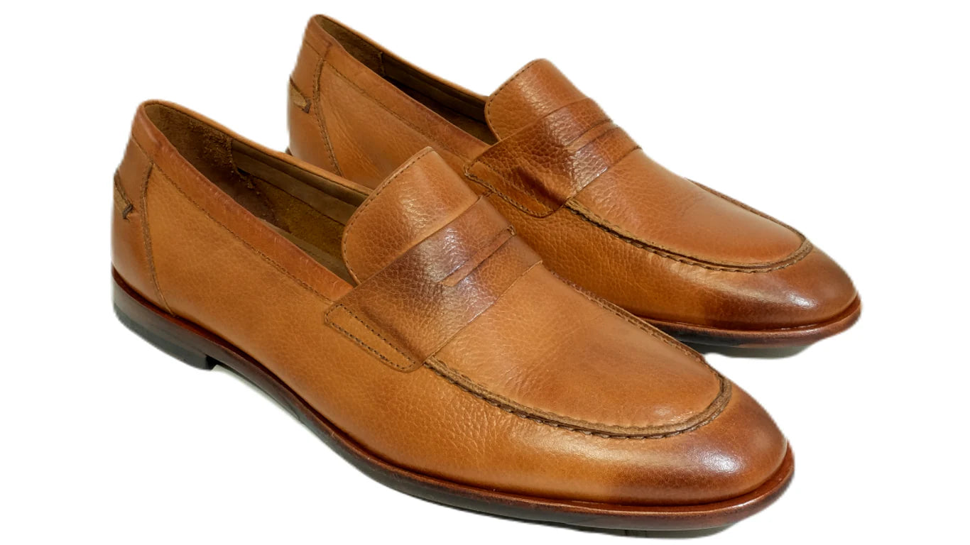 Naples Calf Comfort Sole Loafer in Mahogany