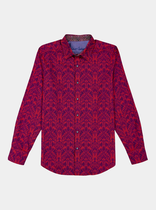 Highland 5 Woven Shirt in Berry