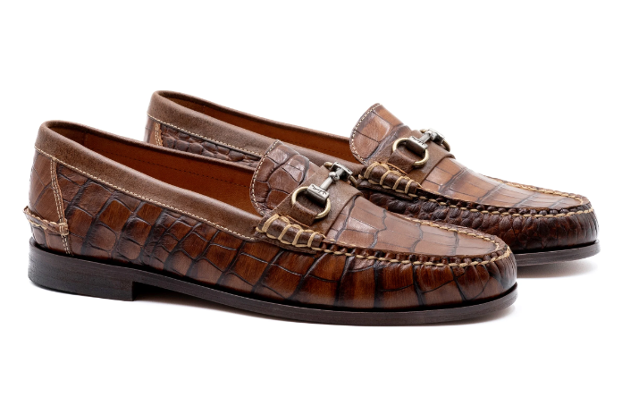 Martin Dingman All American Alligator Shoe in Chestnut