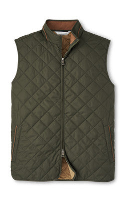 Essex Vest in Dark Olive