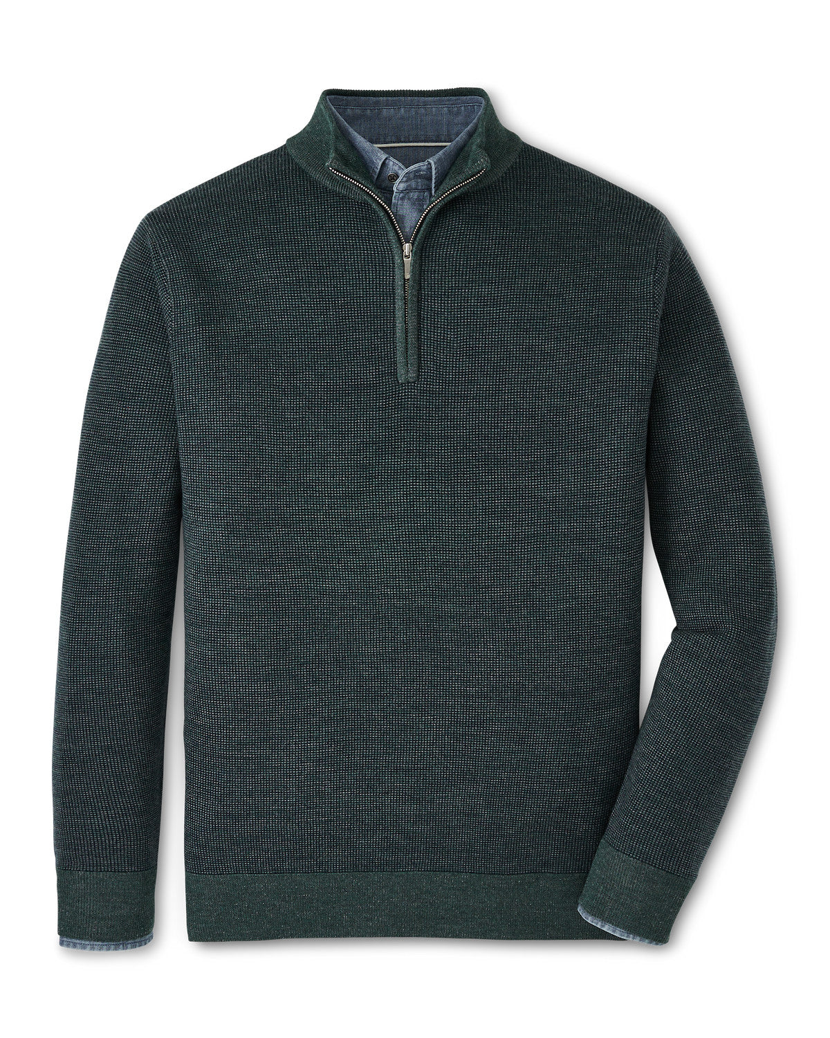 Birdseye Qtr Zip Breaker in Balsam