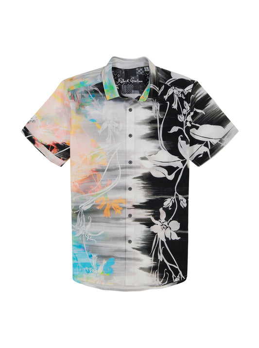 Robert Graham Amalfi Woven Short Sleeve Shirt in Multi