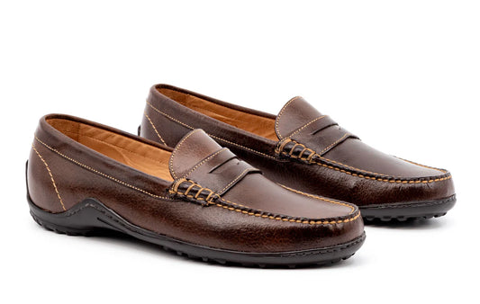 Bill Water Buffalo Loafer in Walnut