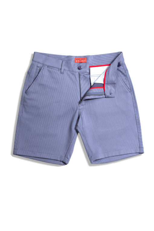 Halsey Breakwater Heather Melange Stripe Short in Navy