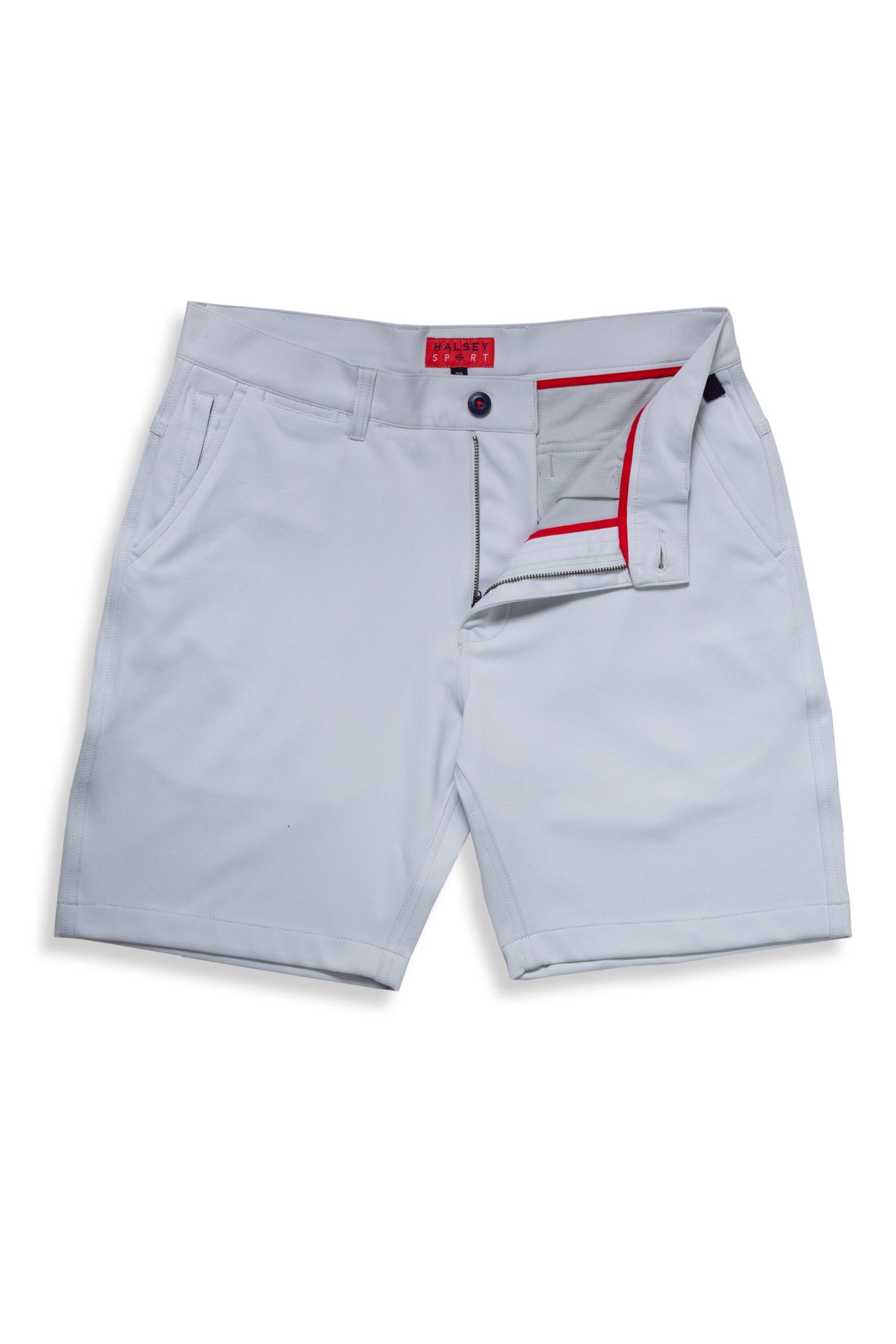 Halsey Breakwater Heather Melange Stripe Short in Sliver