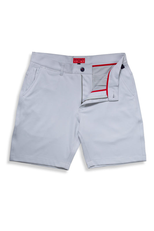 Halsey Breakwater Heather Melange Stripe Short in Sliver