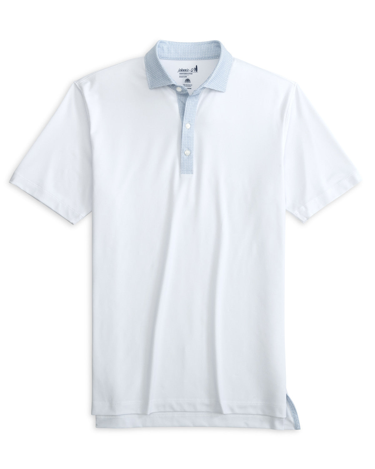 Johnnie-O Burdick Print Polo in Lake