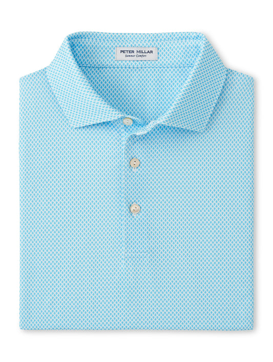 Peter Millar City of Oaks Performance Jersey Polo in White