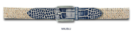 Johnnie-O Crocco Tip Belt in Maliblu