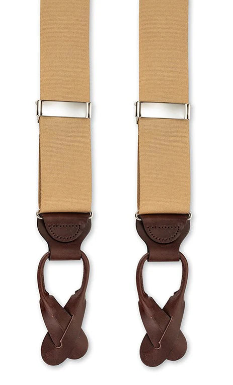 Grosgrain Braces in Khaki