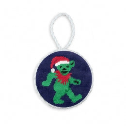 Dancing Bear Needlepoint Ornament