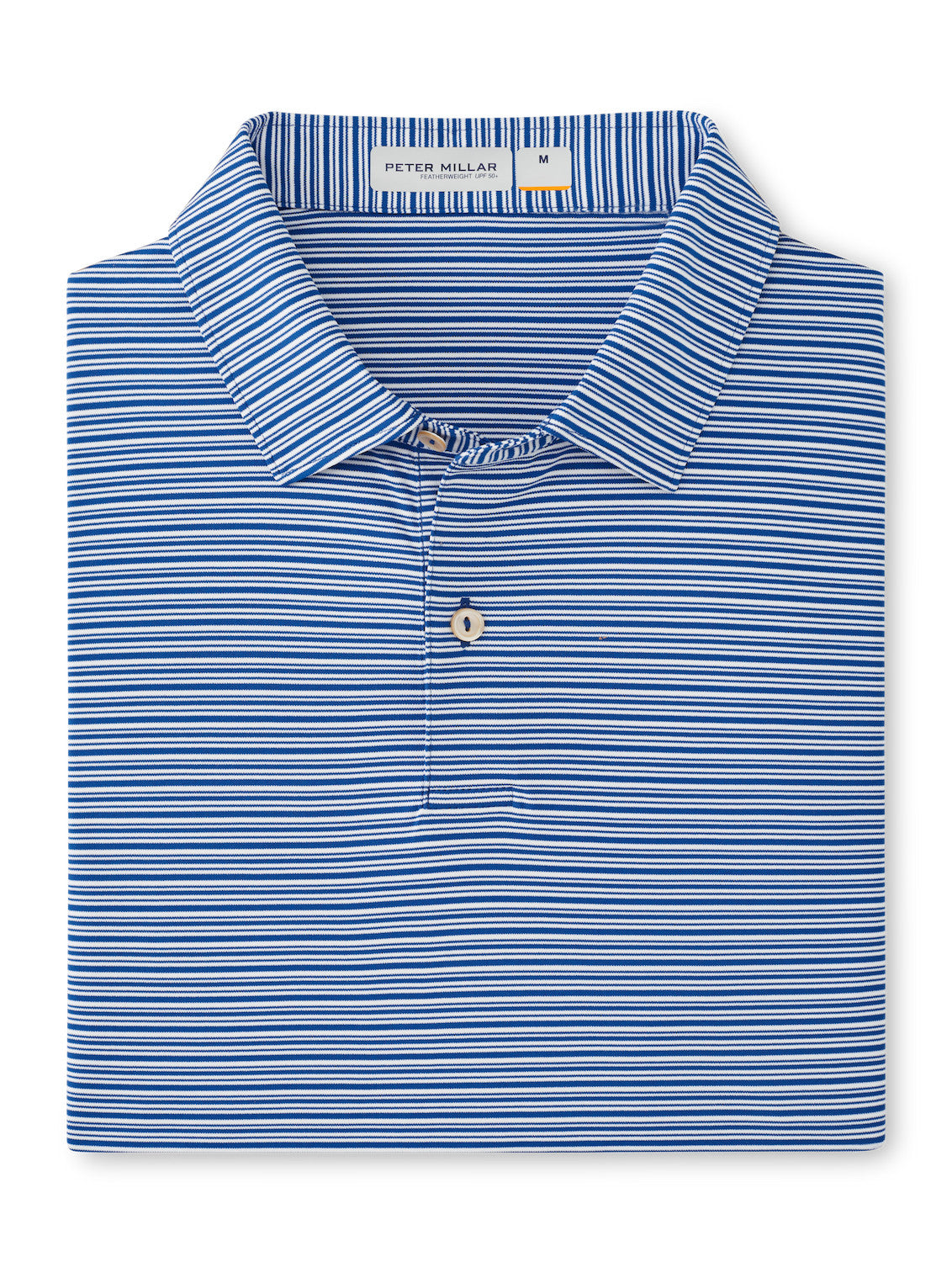 Peter Millar Featherwght Payne Stripe Polo in Tide