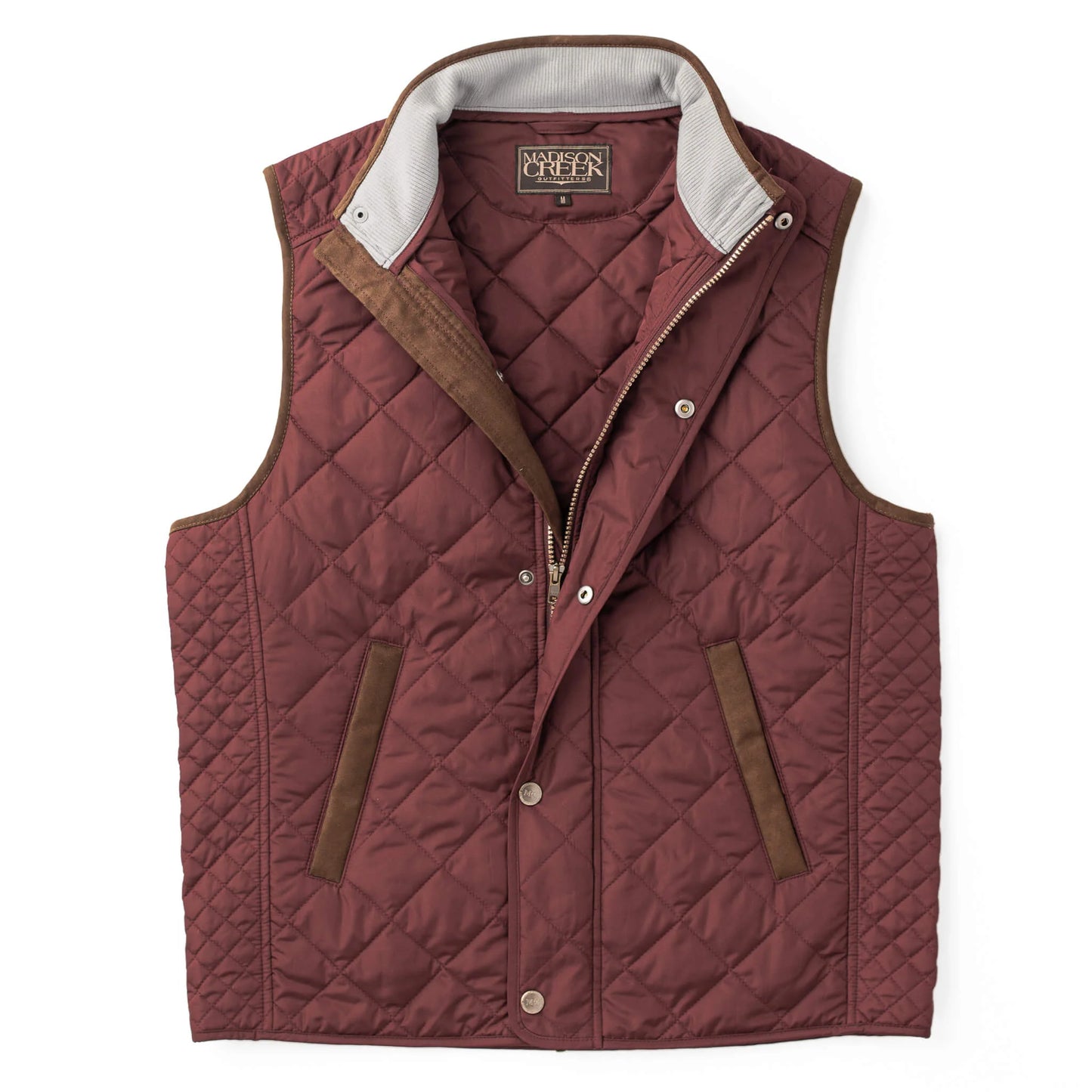 Greenville Nylon Vest in Burgundy