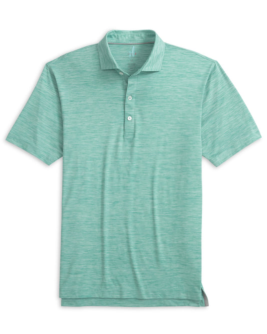 Johnnie-O Huronn Solid Polo in Green Grass