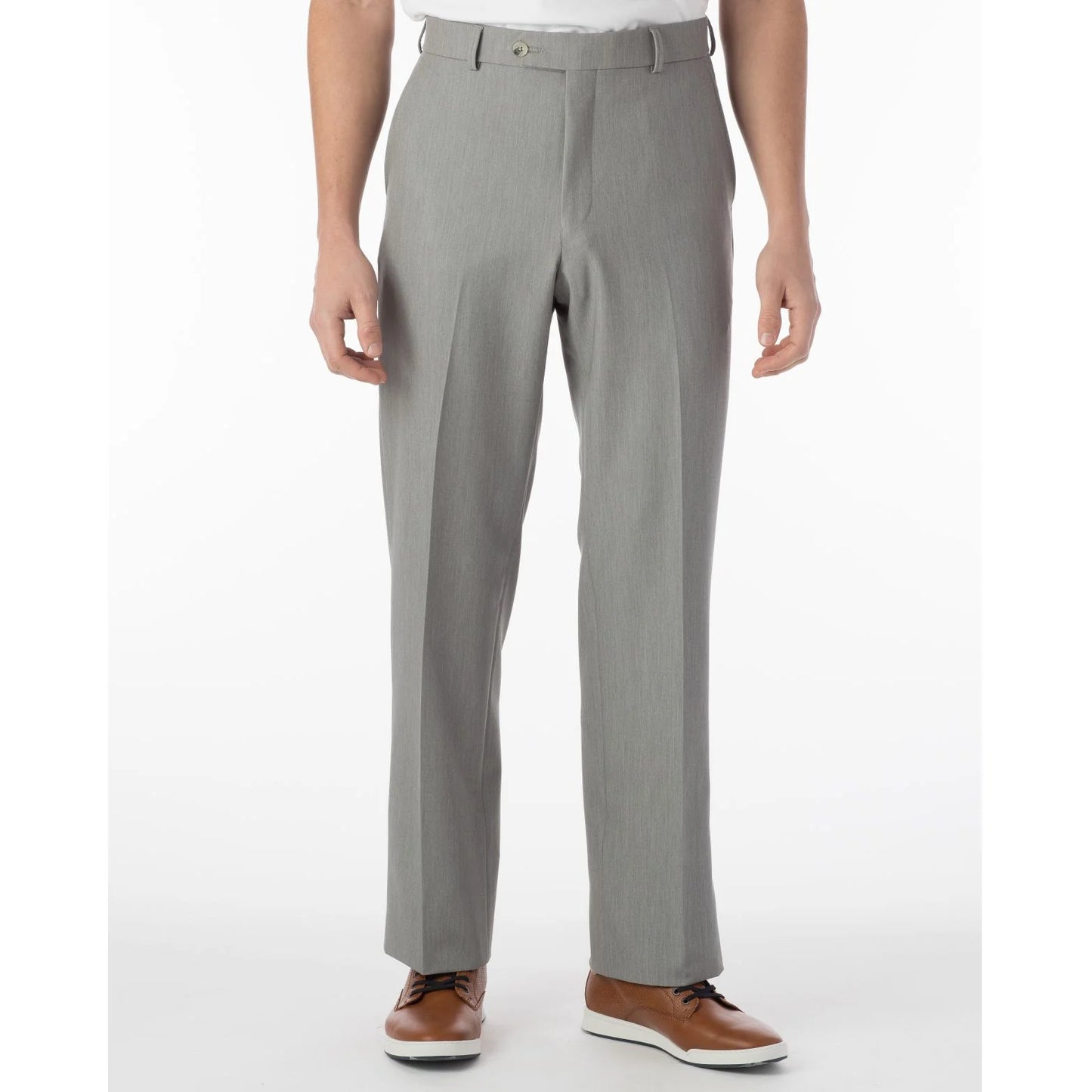 Dunhill Commuter Stretch Slacks in Pearl Grey