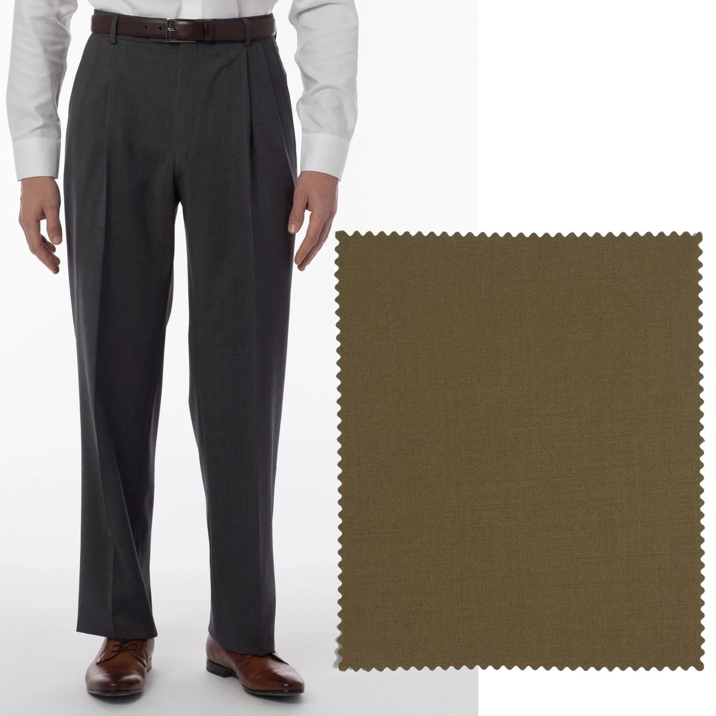 Manchester Gabardine Trouser in Saddle