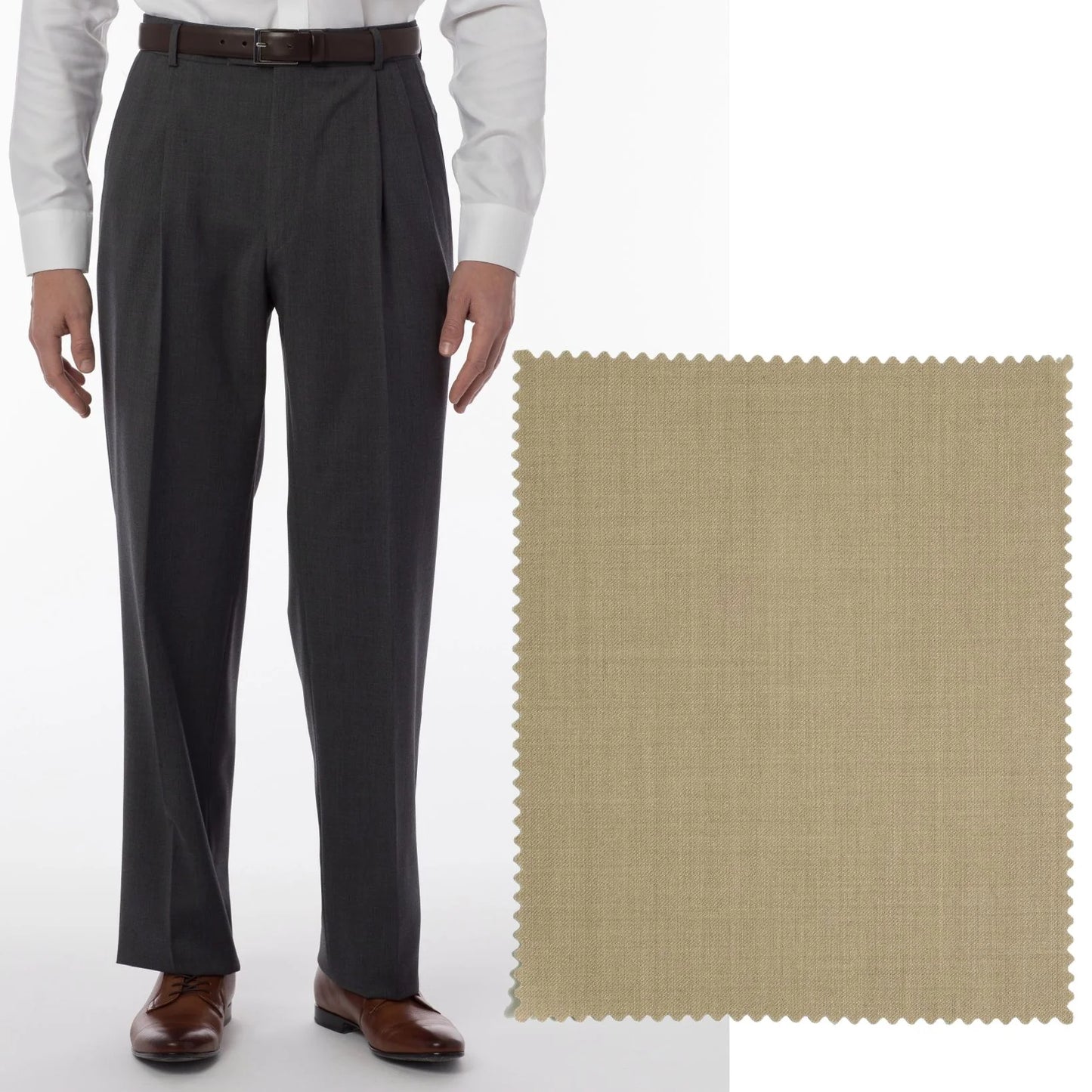 Manchester Gabardine Trouser in Tan