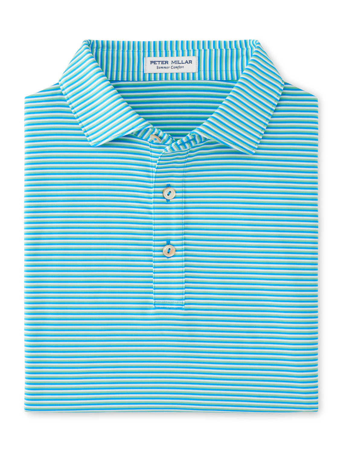 Peter Millar Linden Performance Jersey Polo in Riverbed