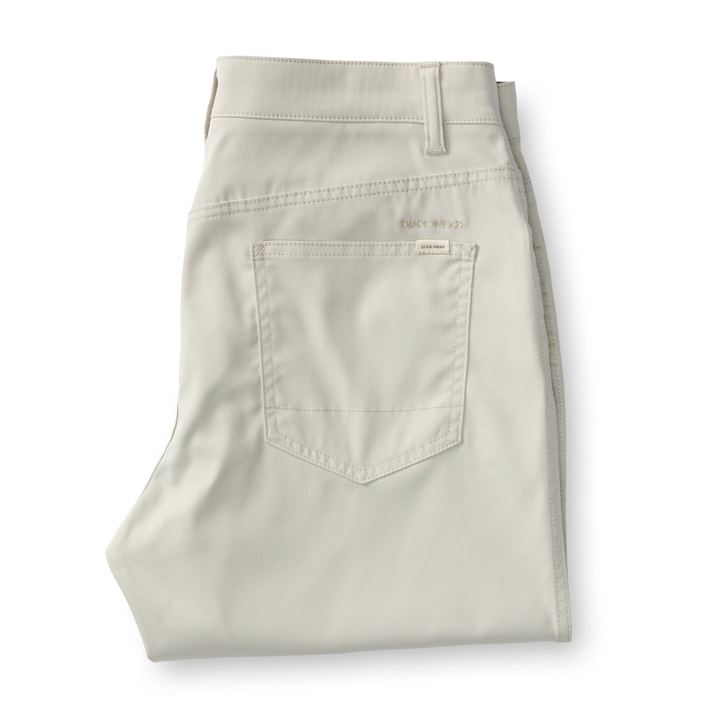 Duck Head Long Drive Performance Pant in Stone