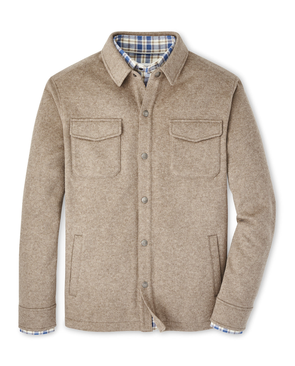 Crown Flex Fleece Shirt Jacket in Grain