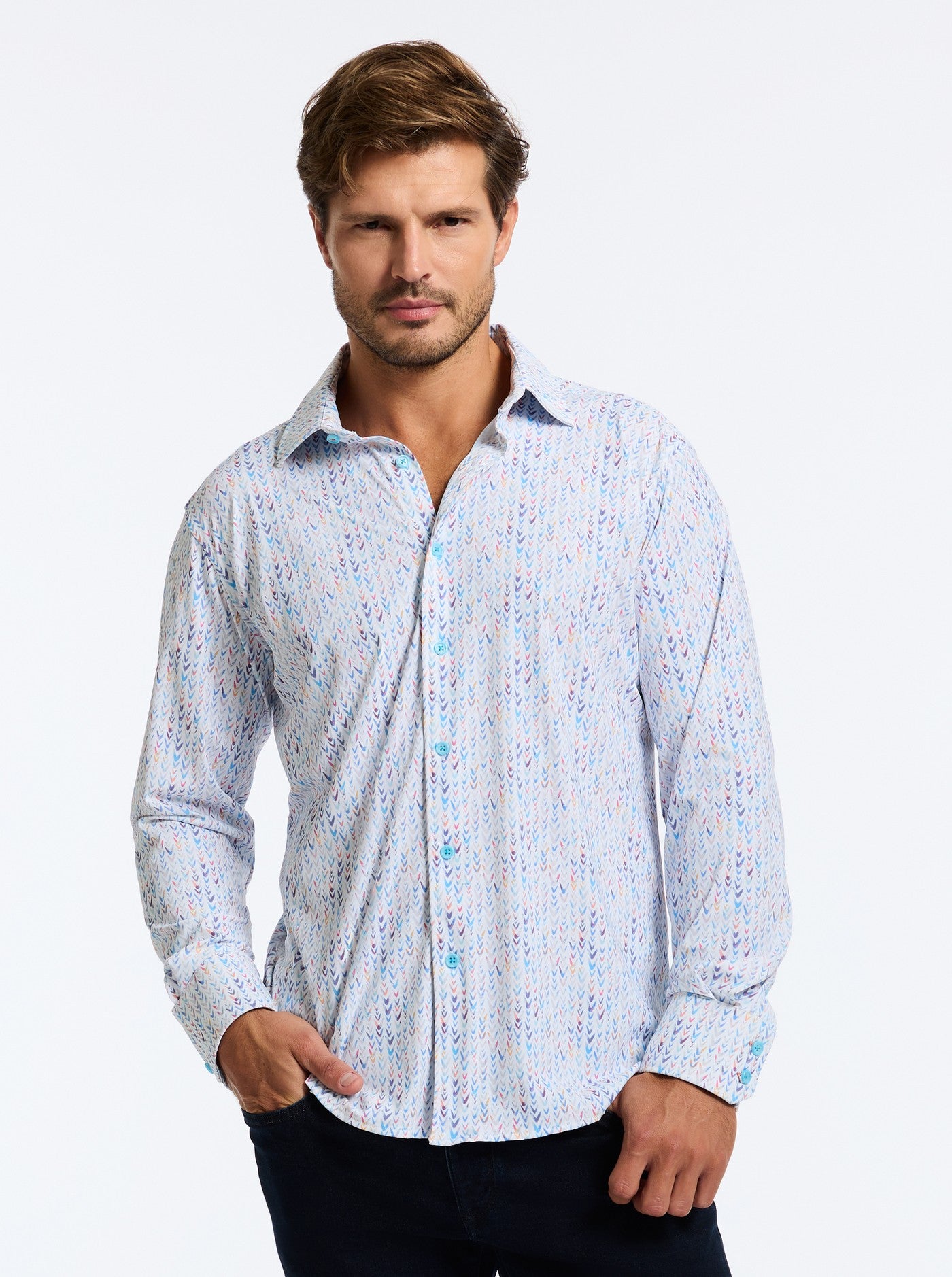 Robert Graham Slauson Knit Shirt in Multi