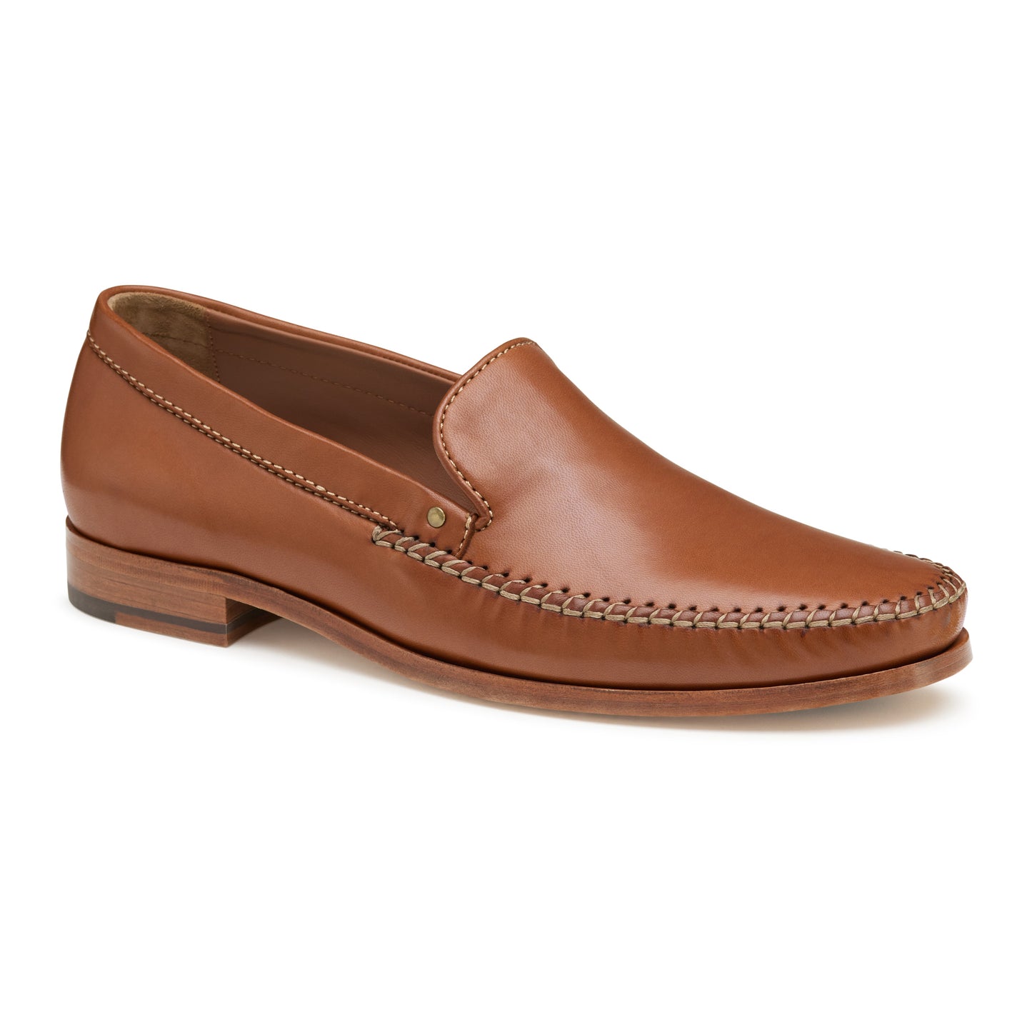 Baldwin Ven Sheepskin Moccasin in Cognac